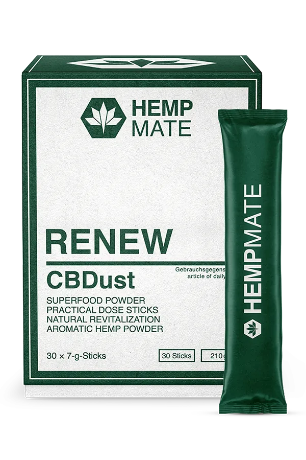 HEMPMATE CBDust prášok RENEW