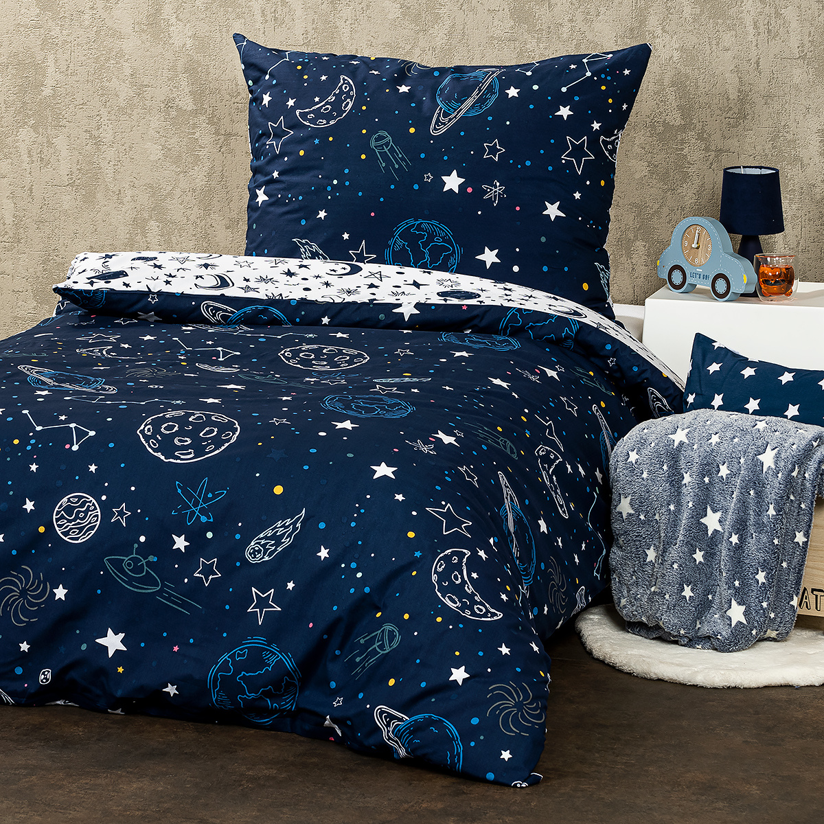 4Home Bavlnené obliečky In Space