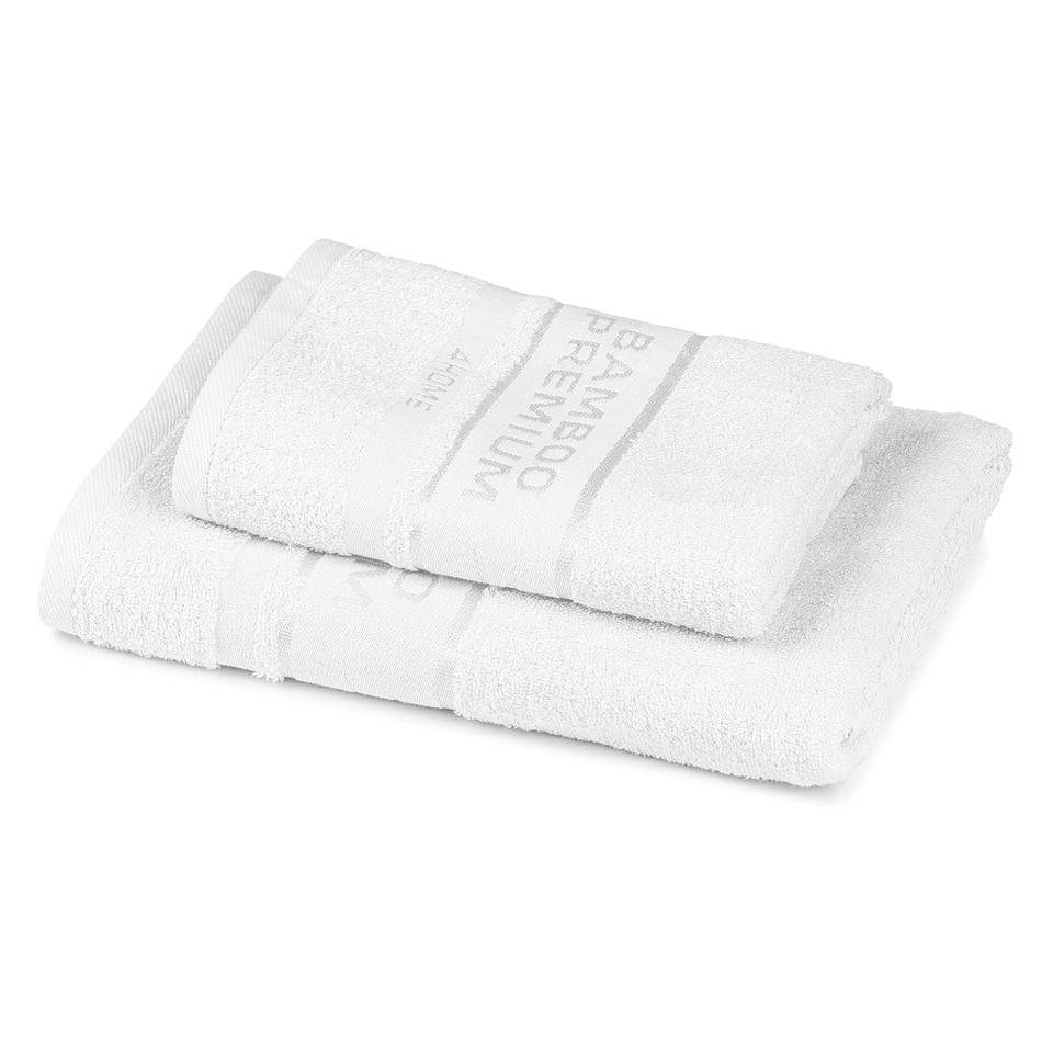 4Home Sada Bamboo Premium osuška a uterák biela