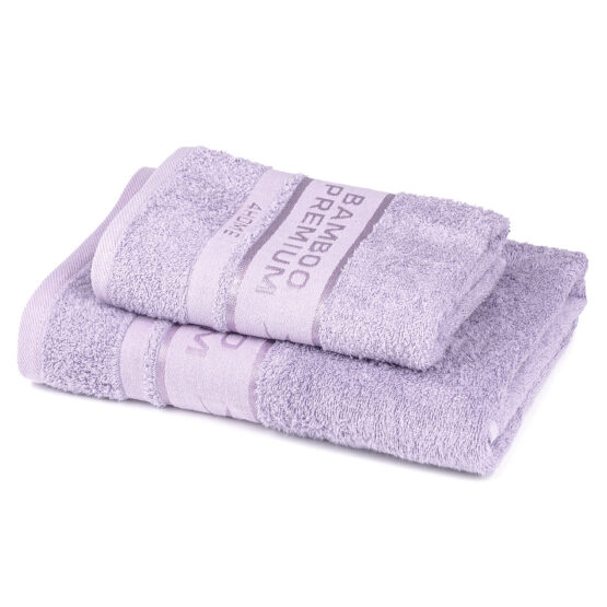 4Home Sada Bamboo Premium osuška a uterák svetlofialová