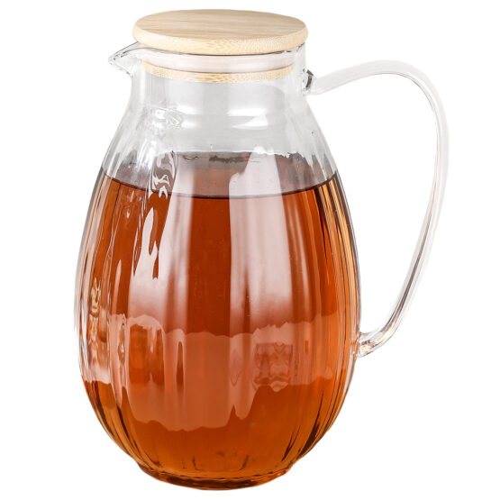 4Home Sklenený džbán Hot&Cool Juicy s bambusovým viečkom