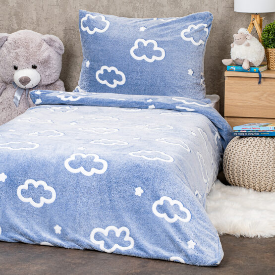 4Home Svietiace obliečky mikroflanel Cloud