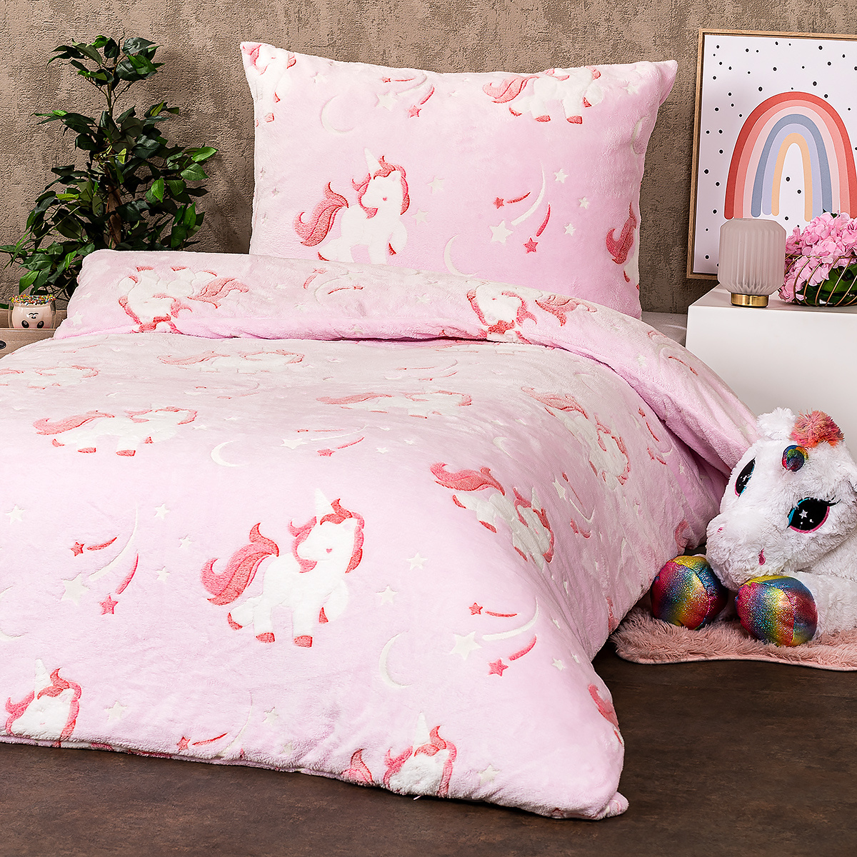 4Home Svietiace obliečky mikroflanel Fairytale