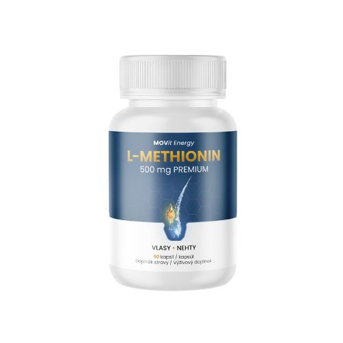 Metionín PREMIUM 500 mg MOVit Energy 90 kapsúl