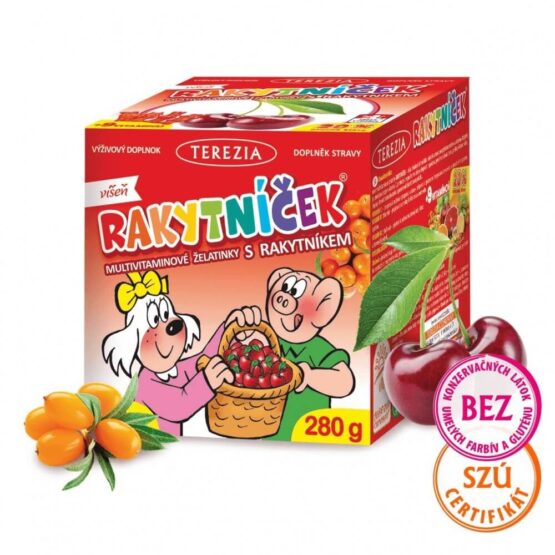 Rakytníček multivitamínové želatínky s rakytníkom - višňa TEREZIA 70ks