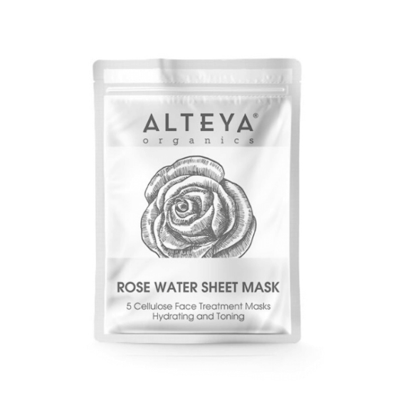 Celulózová maska na tvár Alteya Organics 5 ks