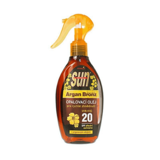 Opaľovací olej SUN Argan oil SPF 20 Vivaco 200 ml