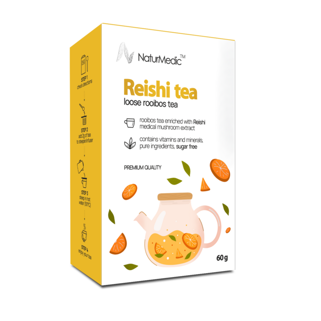 REISHI Rooibos čaj - reishi tea