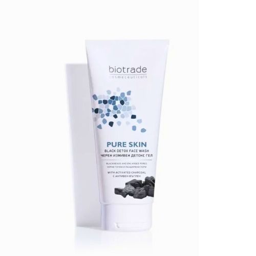 Detoxikačný čistiaci gél s aktívnym uhlím Pure skin Biotrade 200ml