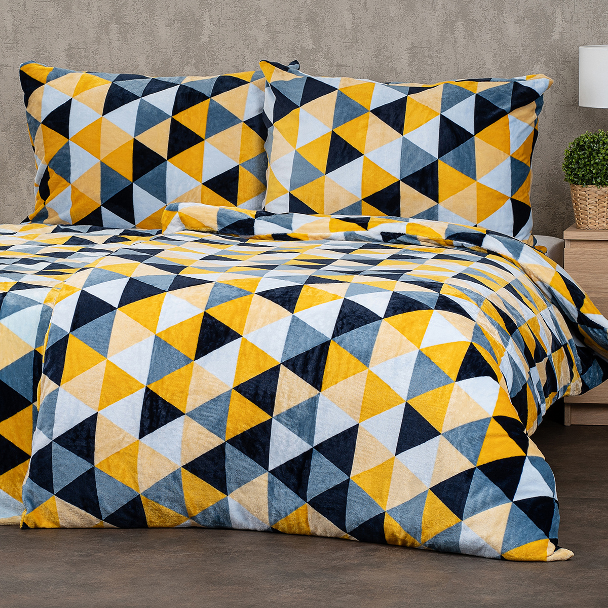4Home Obliečky mikroflanel Scandi triangle
