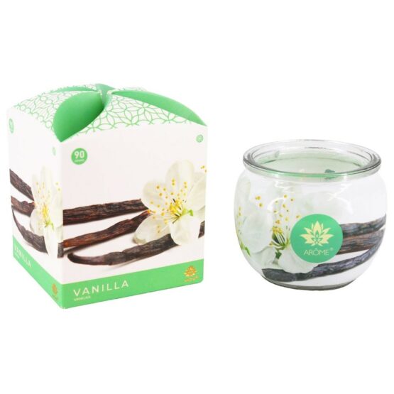 Arome Vonná sviečka v skle Vanilla