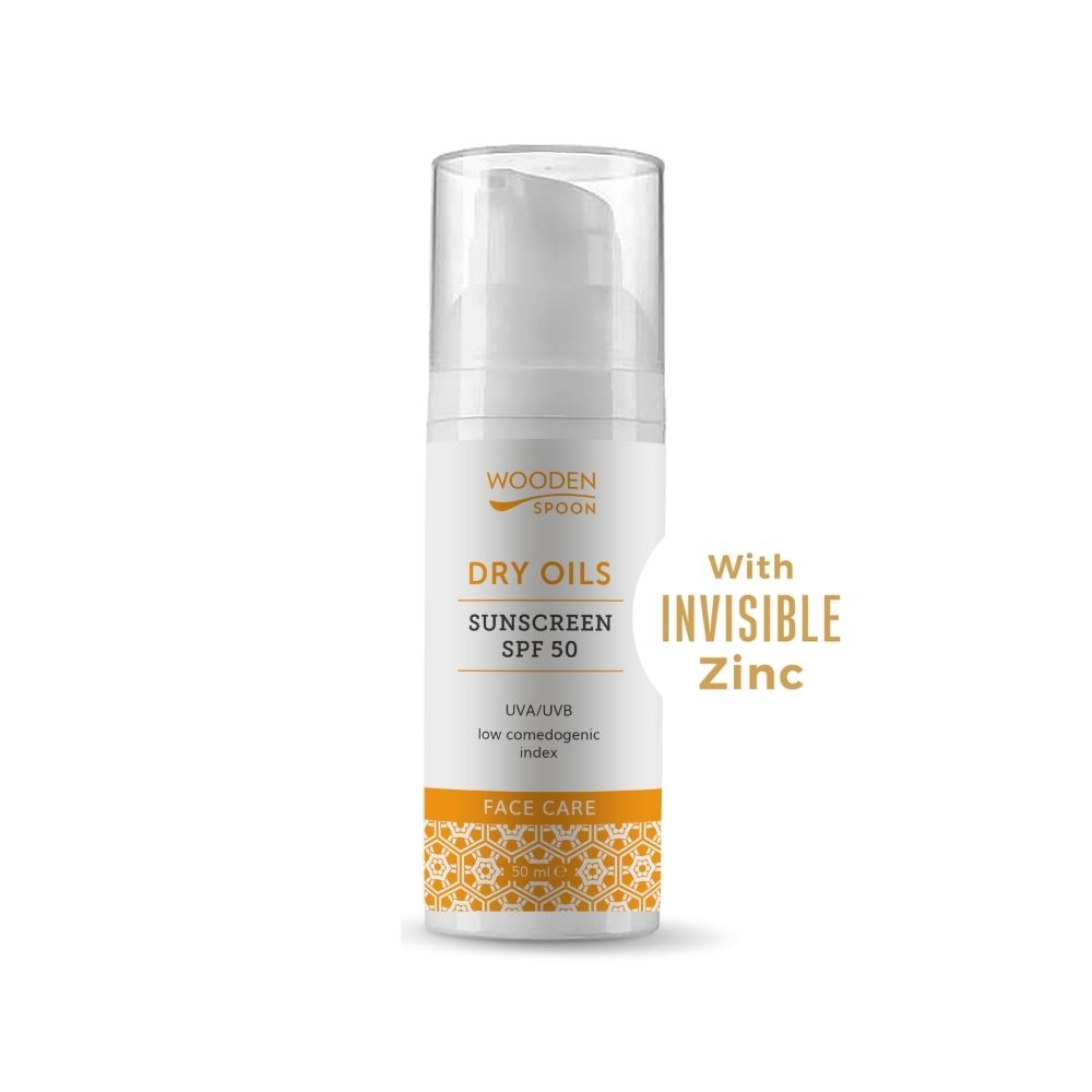 Opaľovací krém na tvár s nízkym komedogénnym indexom SPF 50 Wooden Spoon 50ml