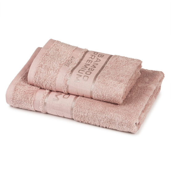 4Home Sada Bamboo Premium osuška a uterák ružová