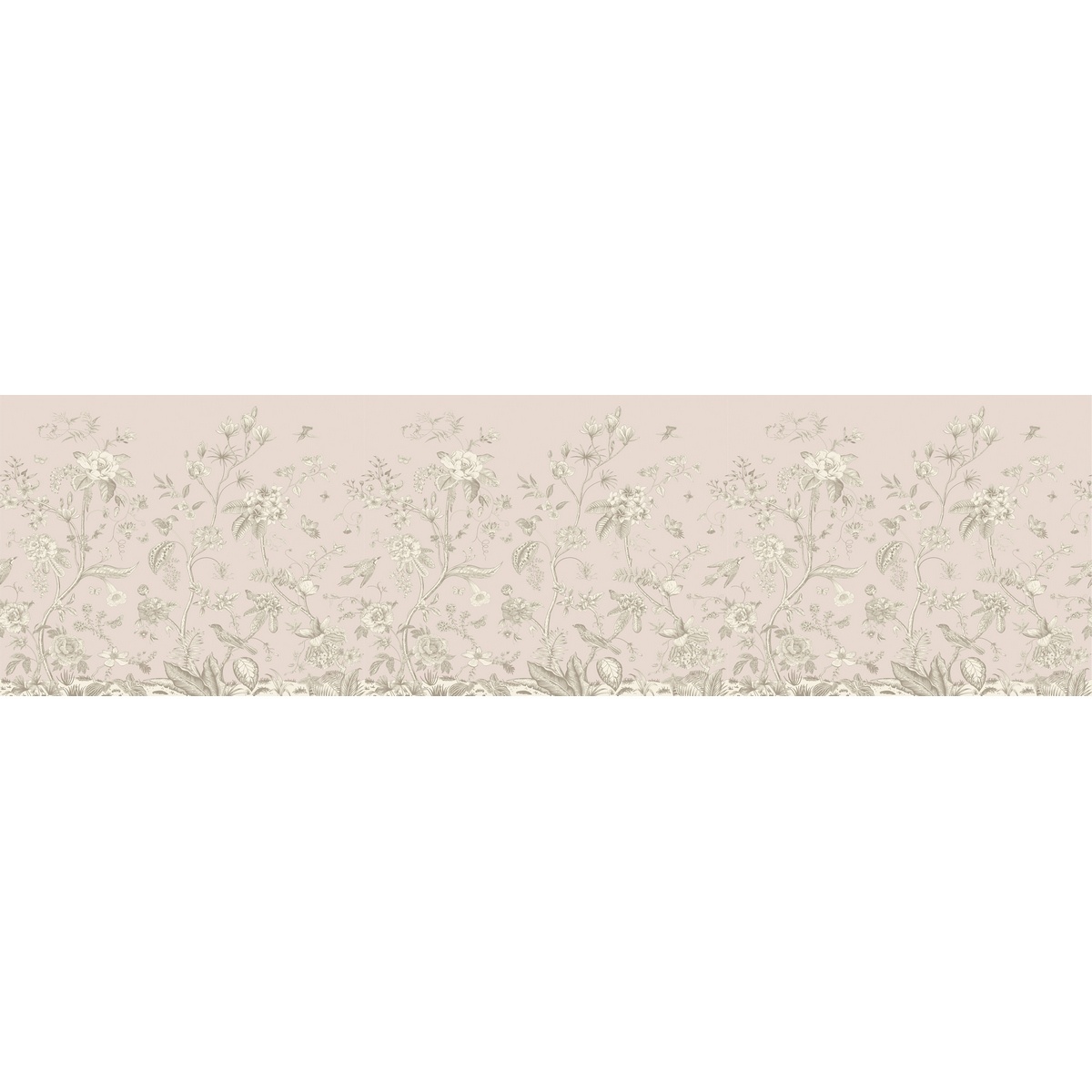 Samolepiaca bordúra Old graphic florals