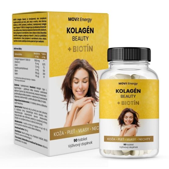 Kolagén Beauty + Biotín MOVit Energy 90 tabliet
