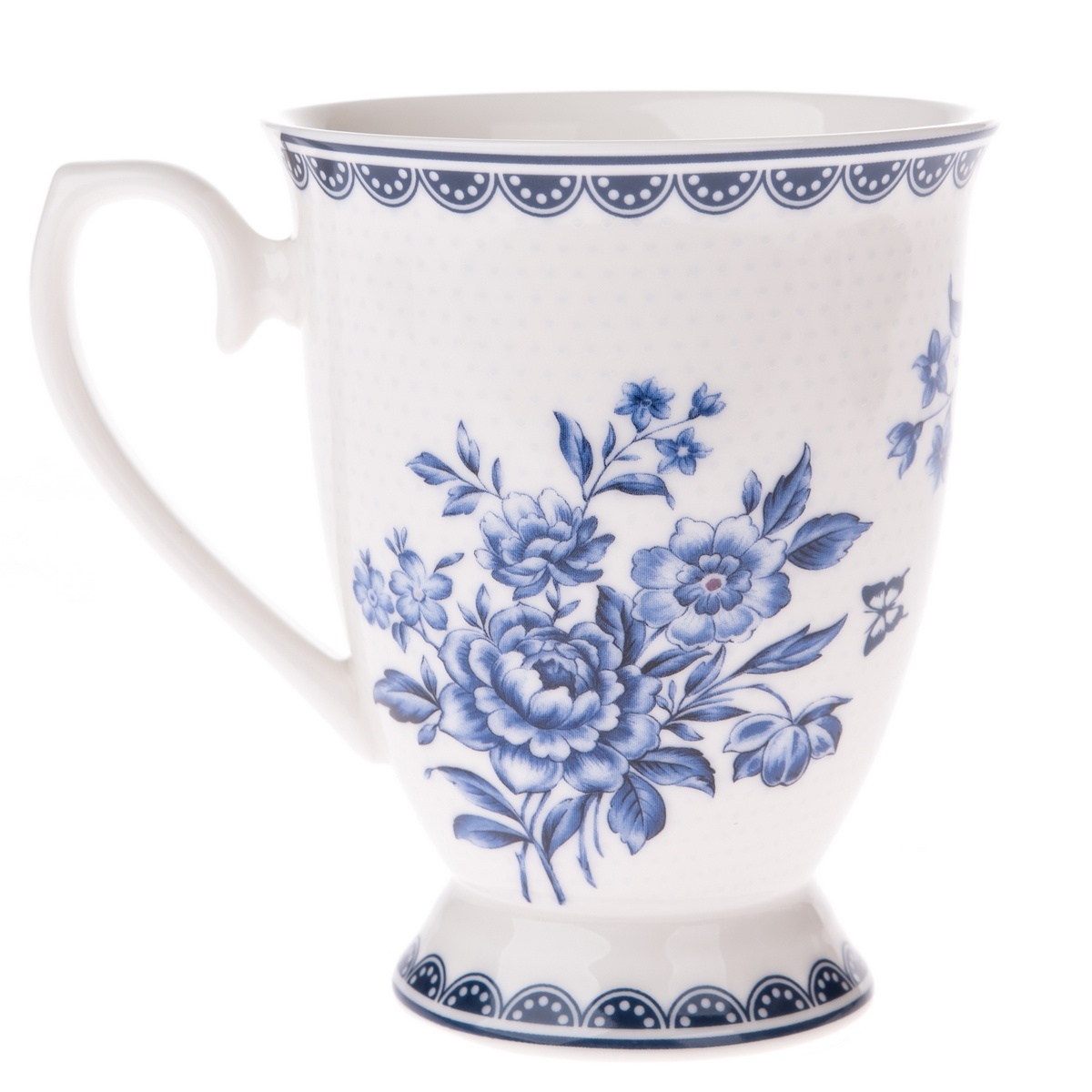 Porcelánový hrnček Blue Rose
