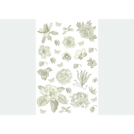 Samolepiaca dekoracia Old Graphics Florals