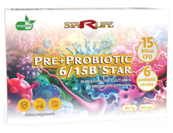 Pre+Probiotic 6/60B STAR - probiotiká a prebiotiká