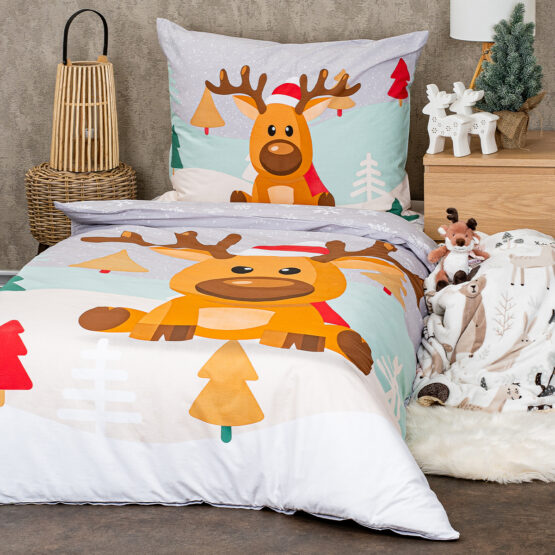 4Home Bavlnené obliečky Christmas reindeer