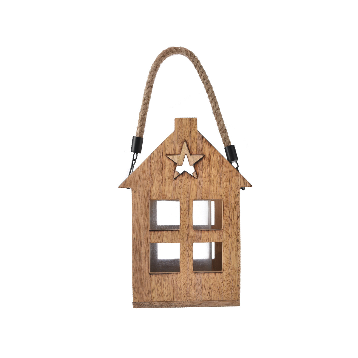 4Home Lampáš z mangového dreva Shining Star