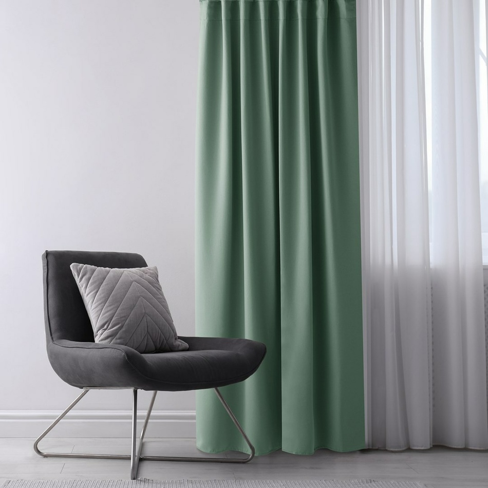 AmeliaHome Záves Blackout EYELETS mentolová