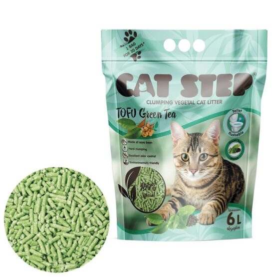 Cat Step Clumping Litter Tofu Green Tea 2