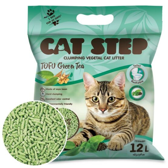 Cat Step Clumping Litter Tofu Green Tea 5