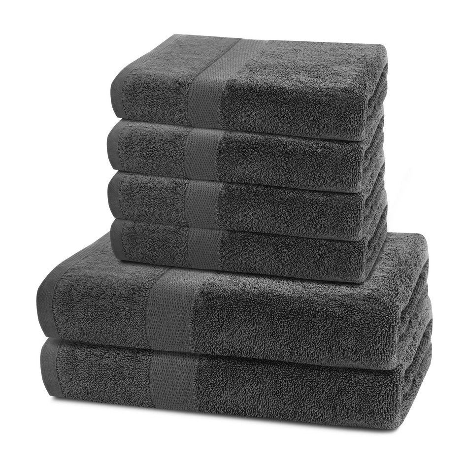 DecoKing Sada uterákov a osušiek Marina charcoal