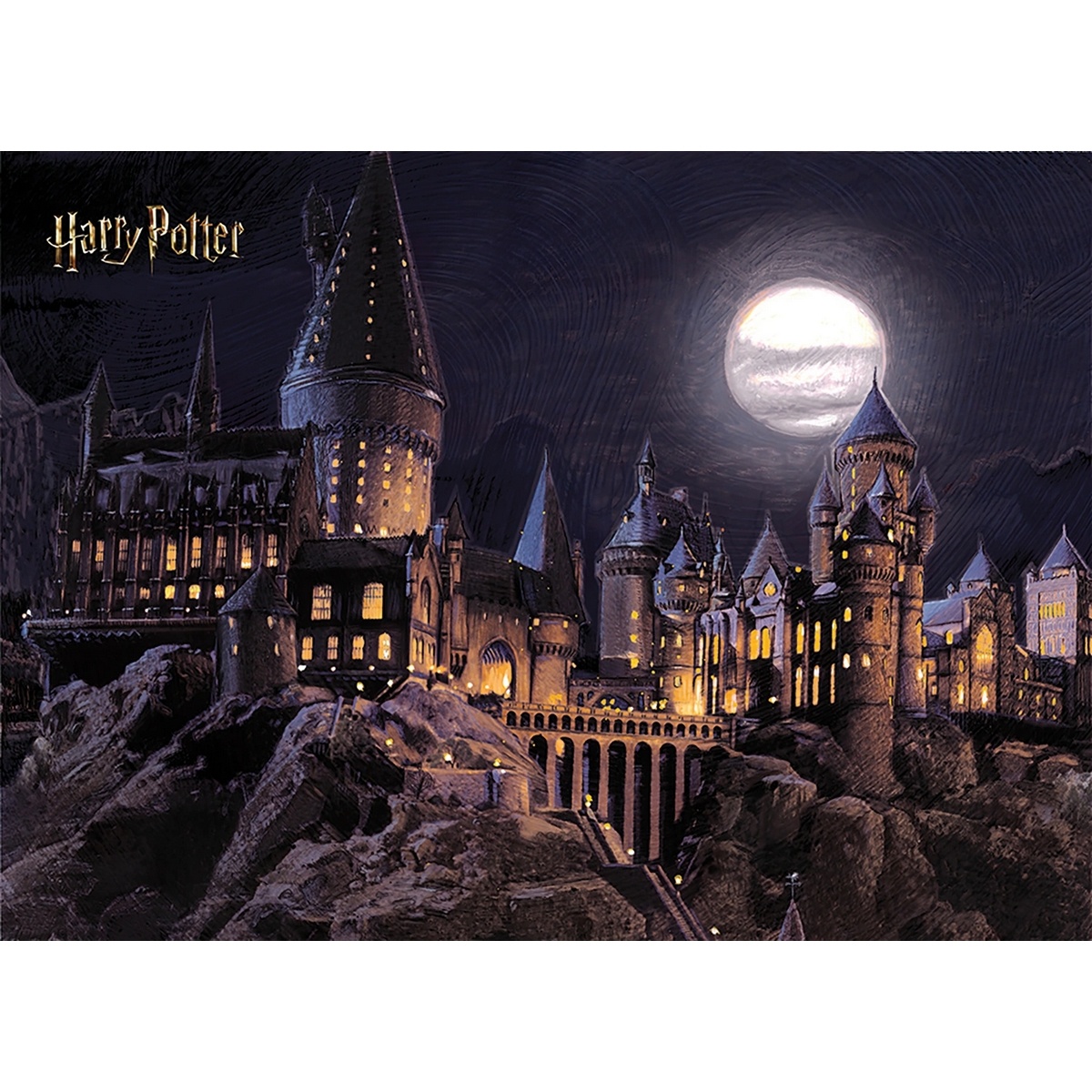 Detská fototapeta Harry Potter Hogwarts Moon 252 x 182 cm