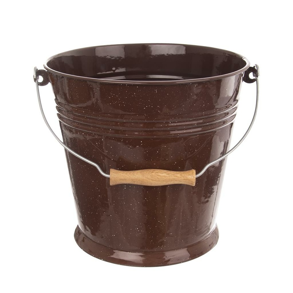 Orion Smaltované vedro Brown
