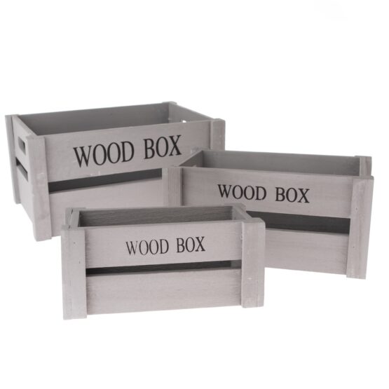 Sada drevených debničiek Wood Box
