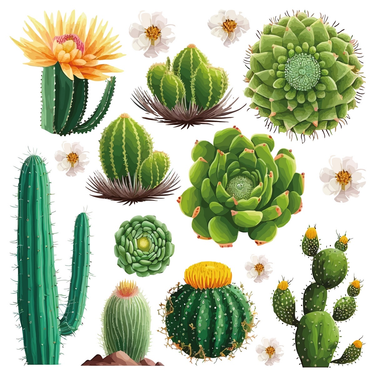 Samolepiaca dekorácia Cactus