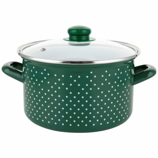 Smaltovaný hrniec RETRO 16 cm