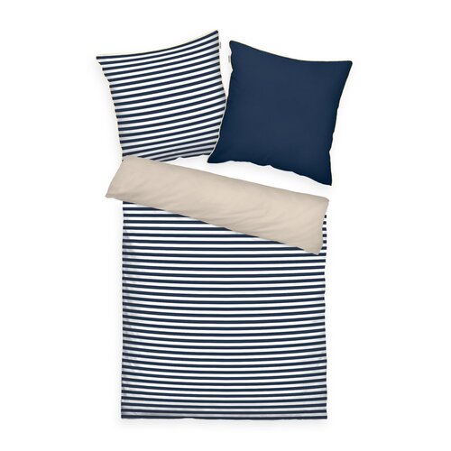 Tom Tailor Perkálové obliečky Dark Navy - Sunny Sand