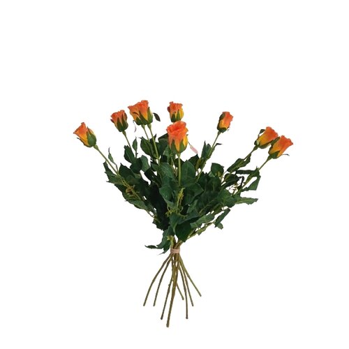 Umelá kvetina púčik Ruža oranžová