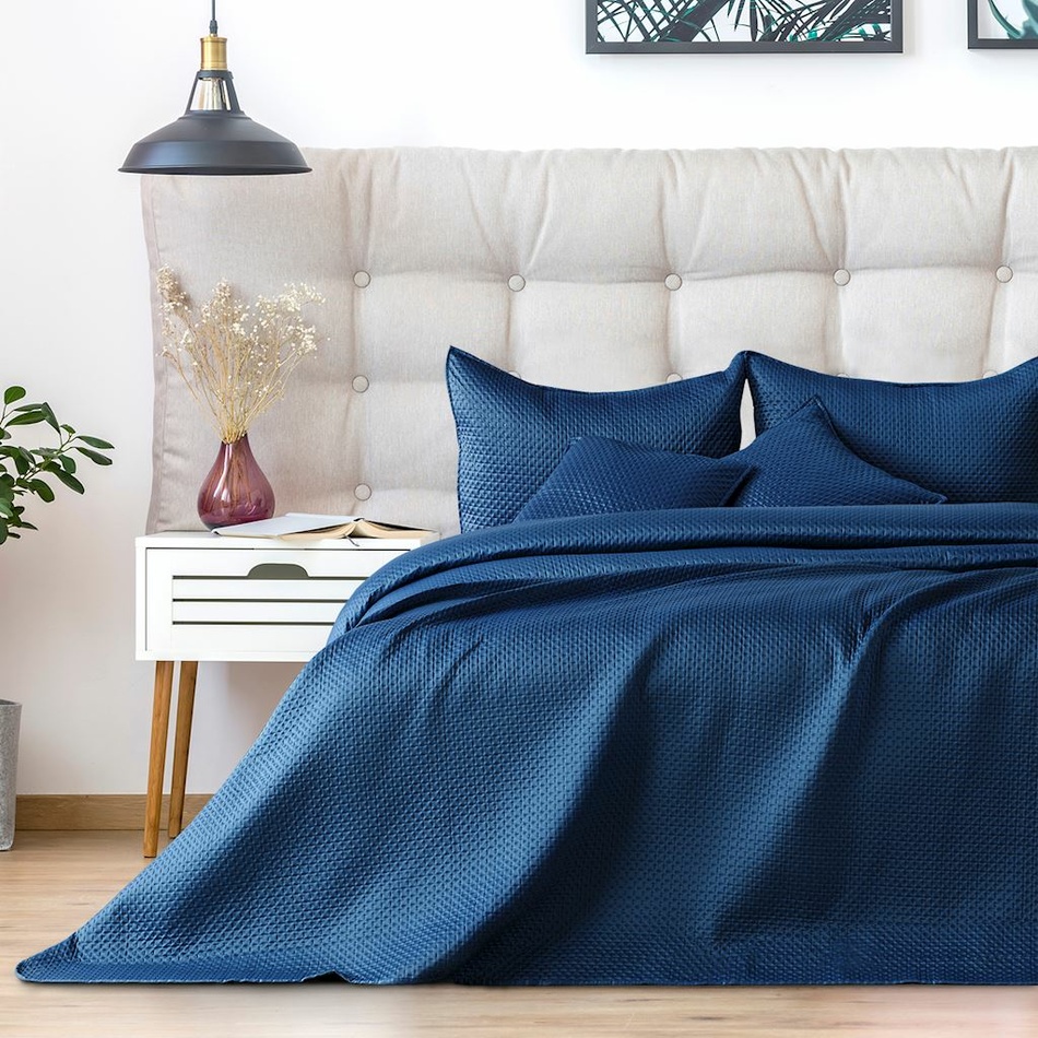 AmeliaHome Prehoz na posteľ Carmen darkblue