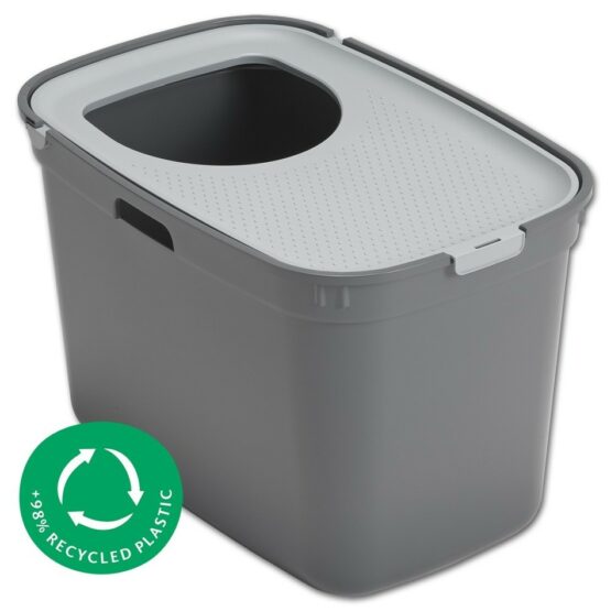 Moderná Toaleta pre mačky Top Cat sivá