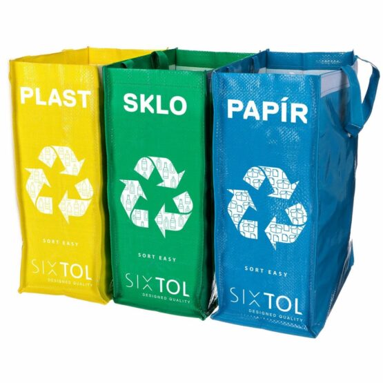 Sixtol Tašky na triedený odpad SORT EASY 3 SLIM
