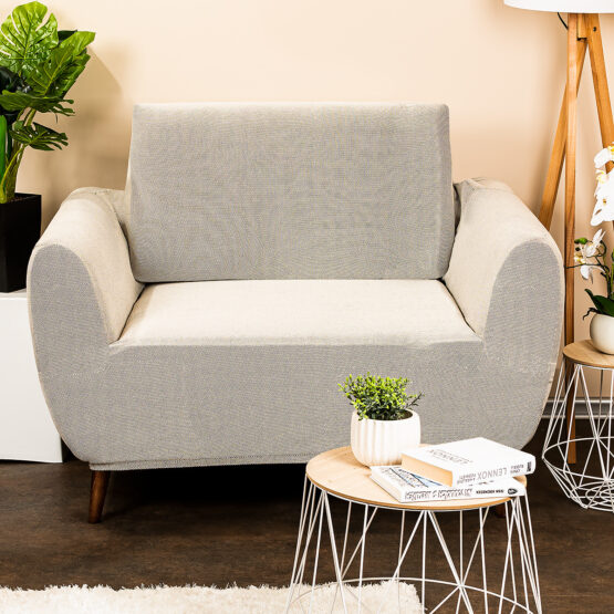 4home Multielastický poťah na kreslo Comfort smotanová