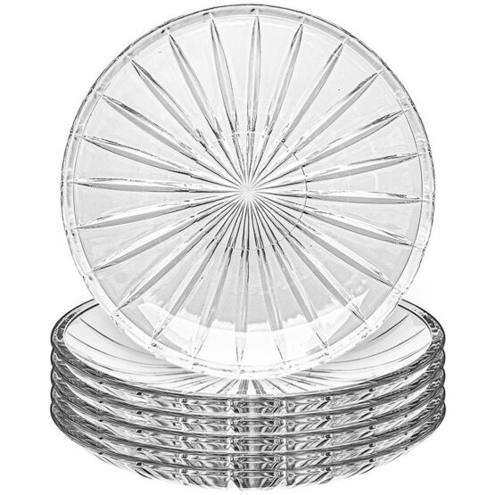 Altom Sada plytkých sklenených talířů Venus 25 cm