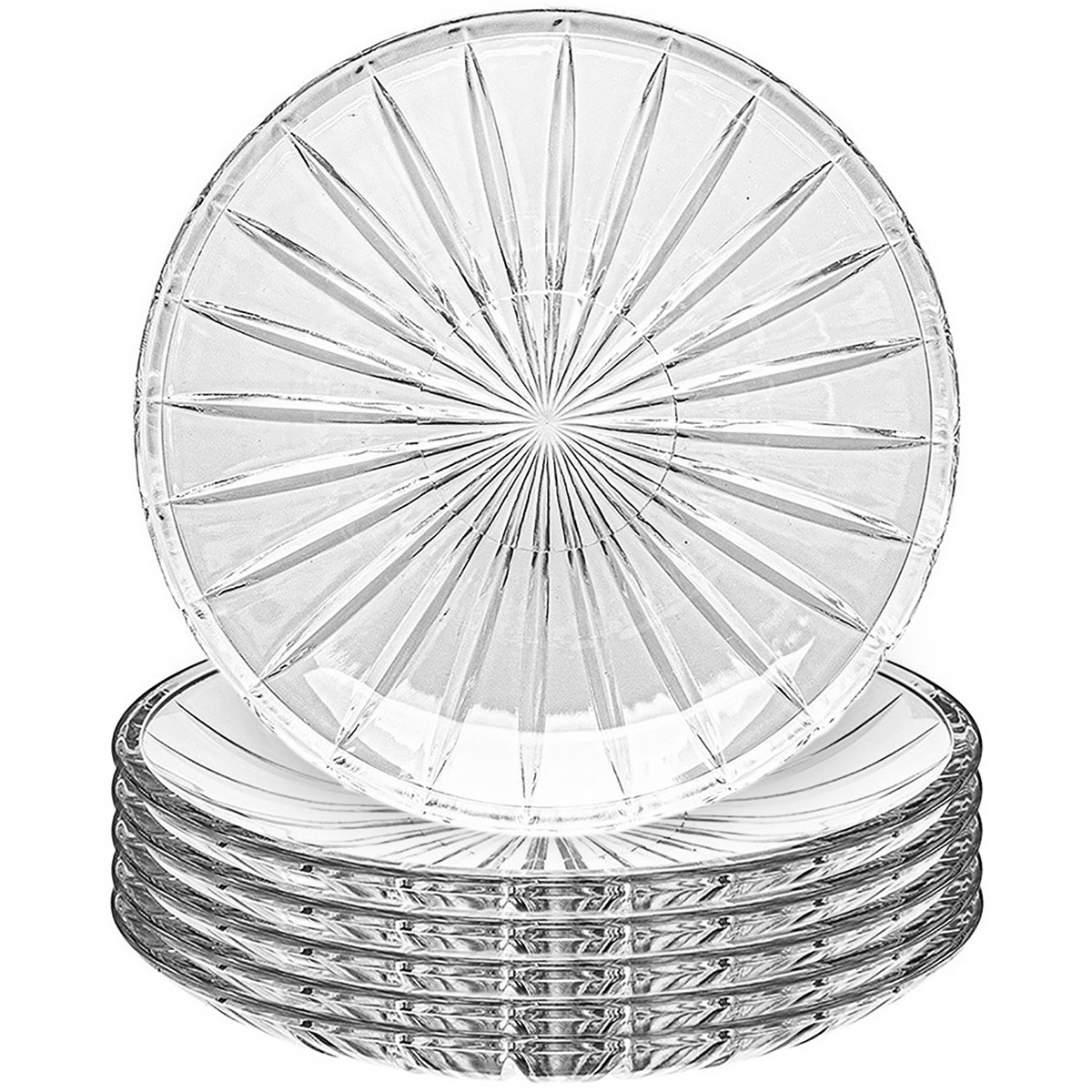 Altom Sada plytkých sklenených talířů Venus 25 cm