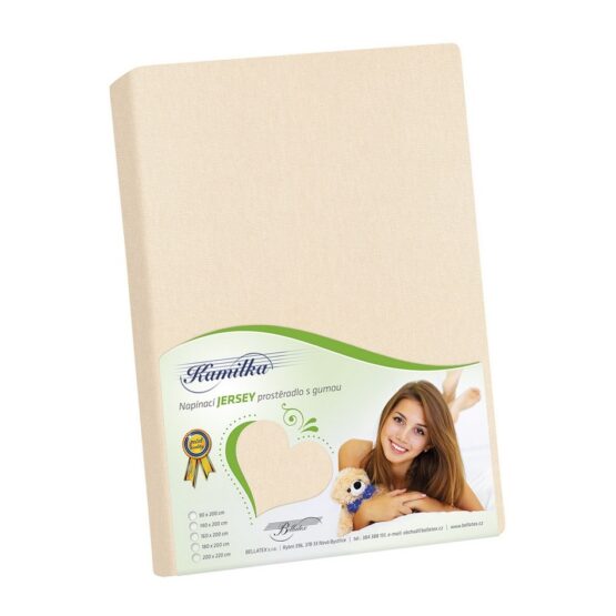 Bellatex Jersey prestieradlo Kamilka smotanová