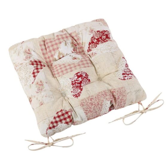 Bellatex Sedák Ema Patchwork Srdce ružová