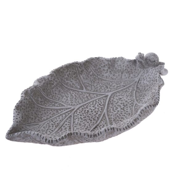 Betónové pítko pre vtáčiky Leaf