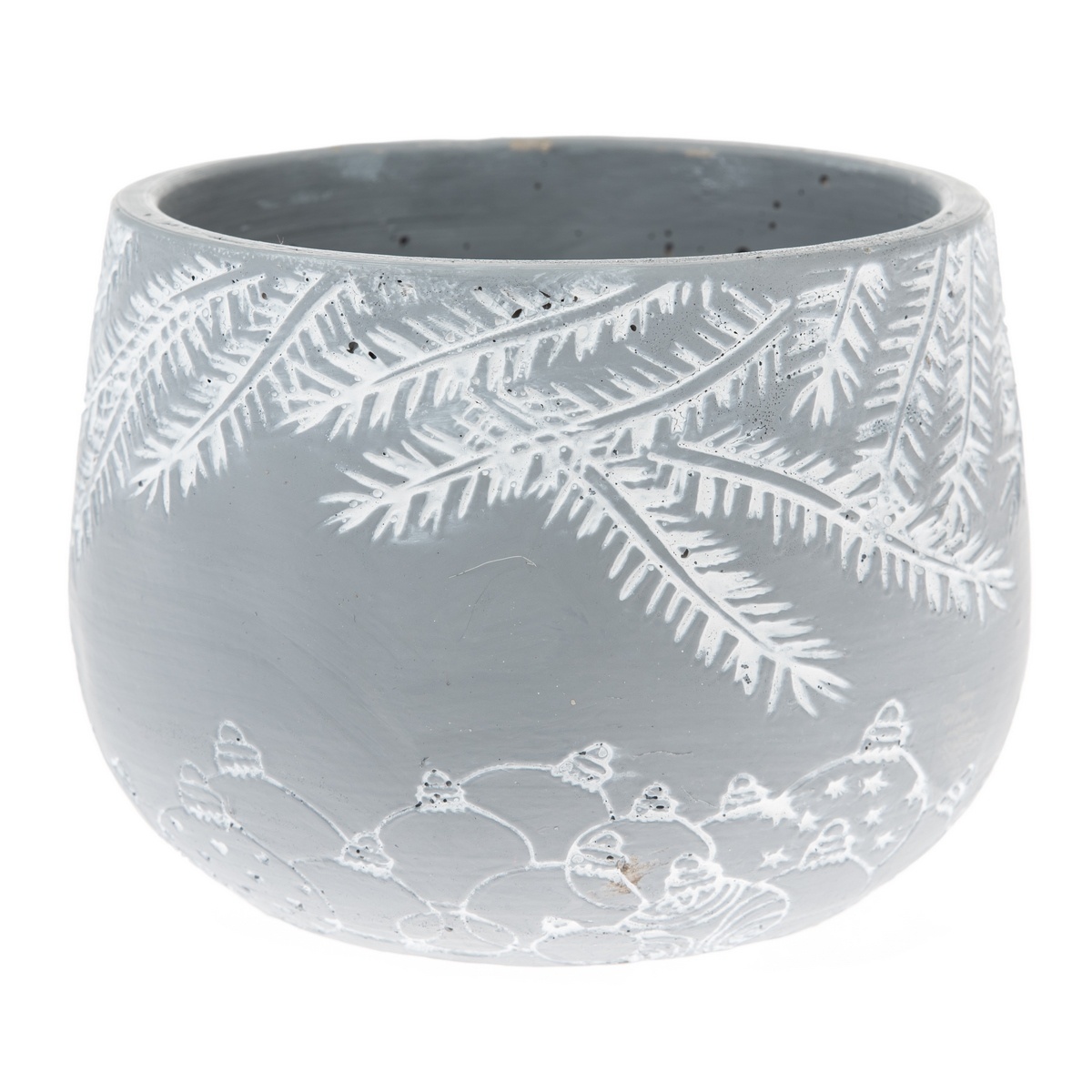 Betónový obal na kvetináč Winter pot