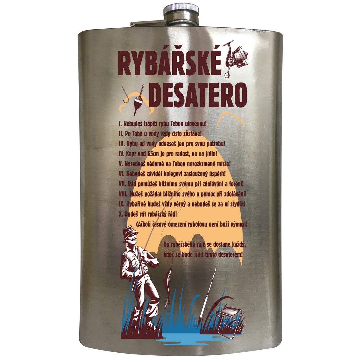 Bohemia Gifts Alkoholová fľaša - Rybár