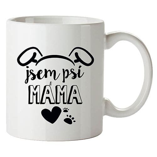 Bohemia Gifts Keramický hrnček - Jsem psí máma