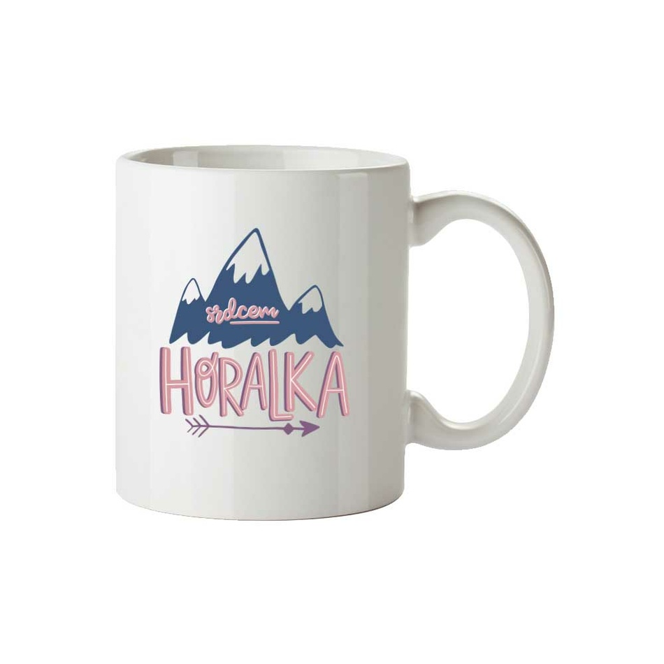 Bohemia Gifts Keramický hrnček - Srdcem horalka
