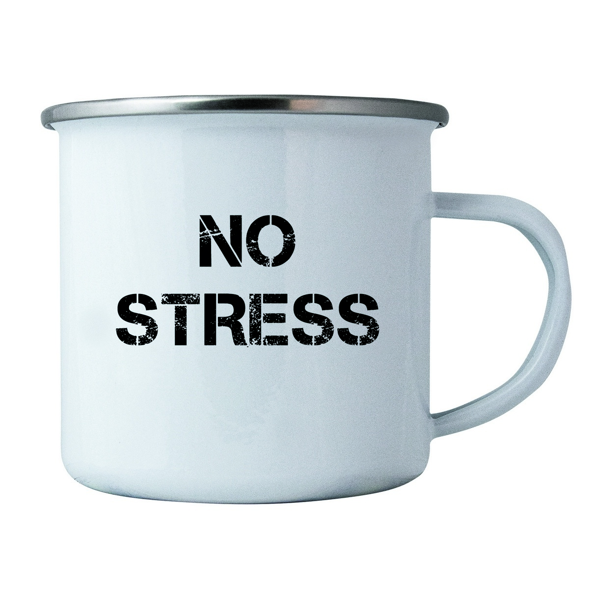 Bohemia Gifts Plechový hrnček - No stress
