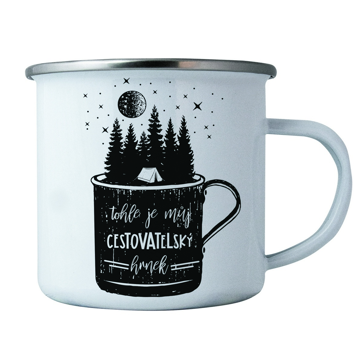 Bohemia Gifts Plechový hrnček - Pre cestovateľov